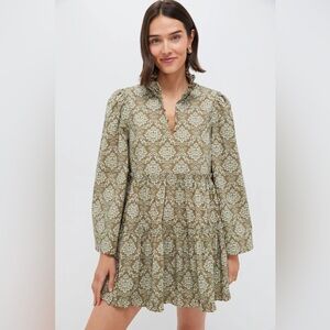 NWT Tuckernuck Hyacinth House Moss Printed Russell Mini‎ Dress XS